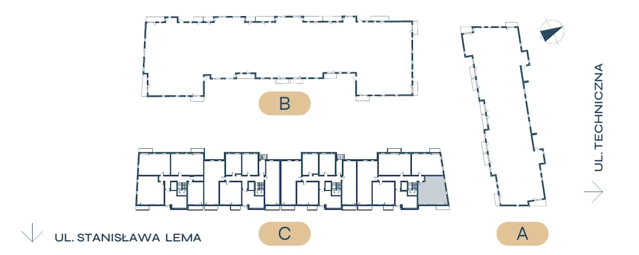 Szkic sytuacyjny inwestycji Osiedle Lema
